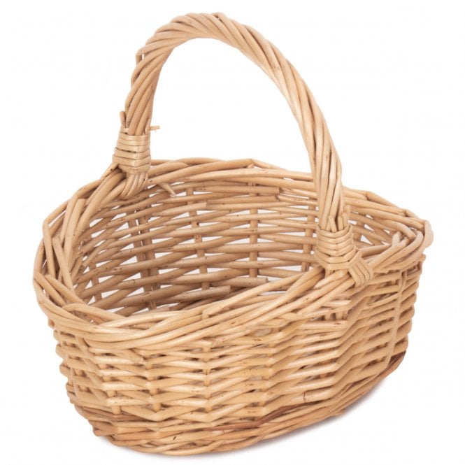 Child Small Buff Shopping Basket - Size: 17.5 x 15 x 5.5cm