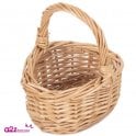 Child Mini Buff Shopping Basket - Size 14 x 12 x 5cm 