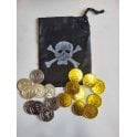 12 x Kids Pirate Coin Bag Set