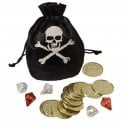 12 x Kids Pirate Coin & Jewel Pouch Set
