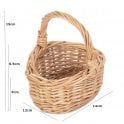 Child Mini Buff Shopping Basket - Size 14 x 12 x 5cm 