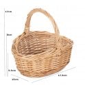 Child Small Buff Shopping Basket - Size: 17.5 x 15 x 5.5cm