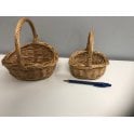 Child Mini Buff Shopping Basket - Size 14 x 12 x 5cm 